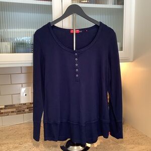 Josie Natori Navy Blue Women's Sleep Top Size Large
